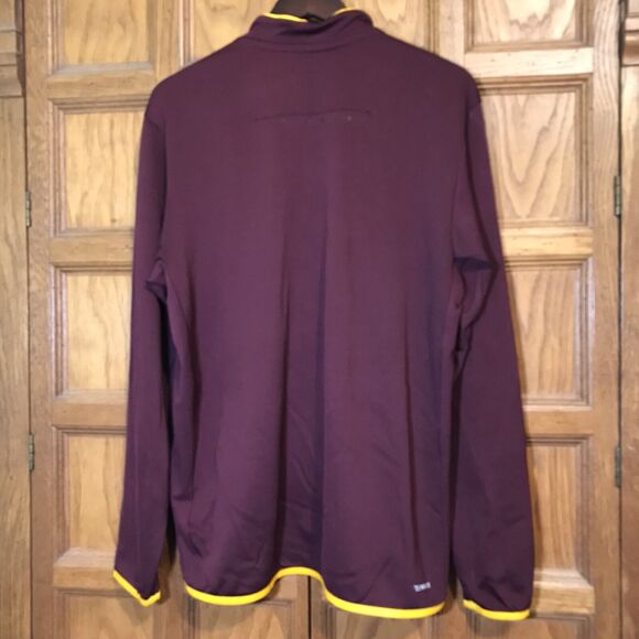adidas Central Michigan Chippewas Adult Large 1/4 Zip LS Pullover Football NCAA - Picture 12 of 14
